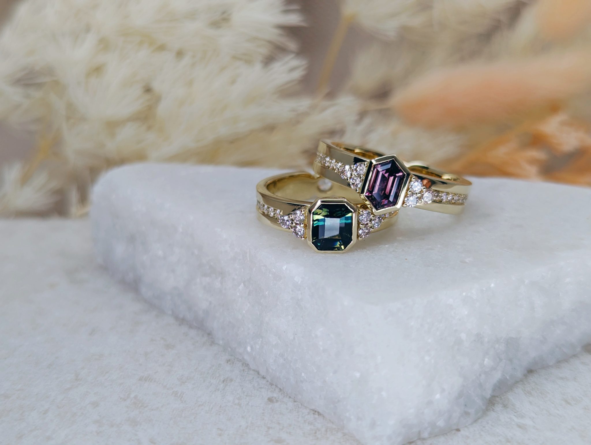 Mary-Ellen and Tailah custom rings